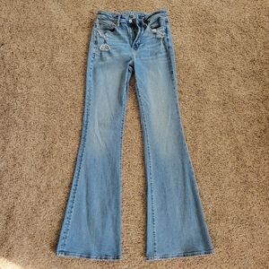 American Eagle Super Hi-Rise Flare Stretch Jeans
